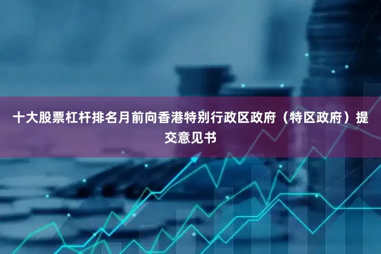 十大股票杠杆排名月前向香港特别行政区政府（特区政府）提交意见书